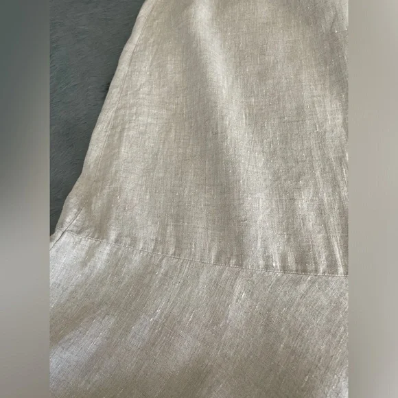 Maxi Linen Skirt w/ Ruffle - Picture 6 of 9